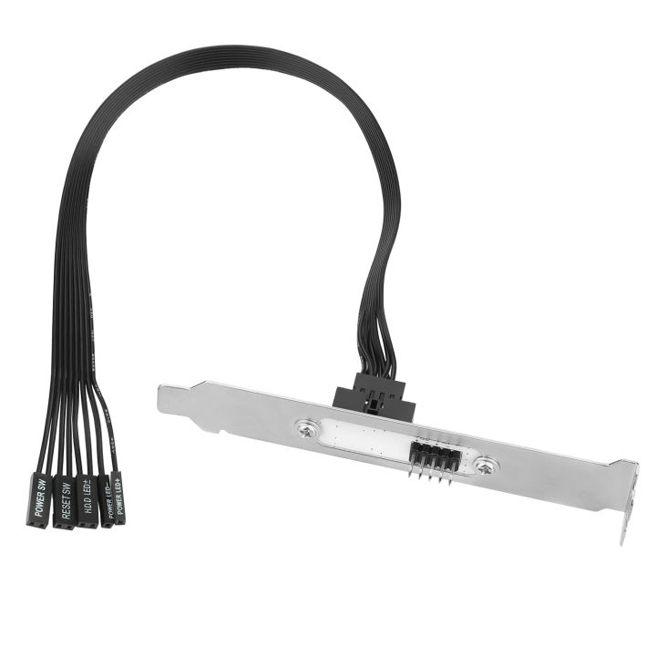 RGEEK%20Motherboard%20External%20Power%20Switch%20HDD%20LED%20Restart%20Button%20Extension%20Power%20Cable%20for%20PC%20Case%20Chassis%20PCI%20Baffle%20-%20Image%202
