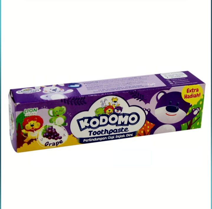 KODOMO%20KIDS%20TOOTHPASTE%2045G%20GRAPE%20FLAVOUR%20LION%20JAPAN%20WITH%20EXTRA%20HADIAH%20ANTI%20BACTERIAL%20-%20Image%204