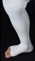 Ted Stocking Medical – LYCRA Compression Stocking, Plain Black, White Formal Style for Women (28-35 Years). 