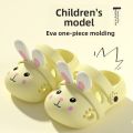 2026 Summer Cute Rabbit Children Slippers Cartoon Outdoor Clogs For Girls Toddler Waterproof Anti Slip EVA Kids Beach Shoes.
