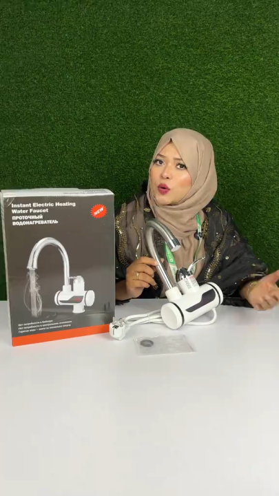 Electric Hot Water Tap with Shower Head