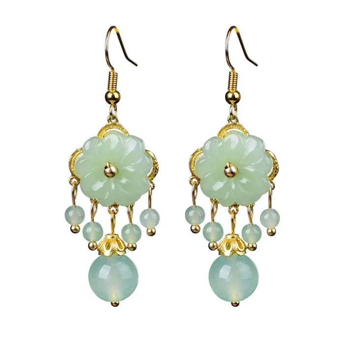 New%20Fashion%20Green%20Jade%20Marrow%20Flowers%20Tassel%20Drop%20Earrings%20for%20Women%20Ethnic%20Style%20Stud%20Earring%20Pretty%20Jewelry%20Gifts%20-%20Image%206