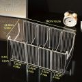 Belt Storage Box Household Compartment Organizer Tie Display Rack Transparent Desktop Storage Case for Mens Belt and Accessories. 
