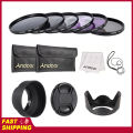Andoer 67mm Lens Filter Kit Tool UV+CPL+FLD+ND(ND2 ND4 ND8) with Carry Pouch / Lens Cap / Lens Cap Holder / Tulip &  Lens. 