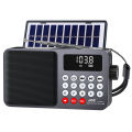 Solar Portable FM Radio Rechargeable Bluetooth Speaker USB TF Card MP3 Music Player with Recording LED Light Radio FM Receiver. 