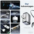 140W Fast Charger Phone Adapter Physical Full Charge Disconnector Automatically Cuts Power Ejects Phone When Fully Charged.