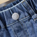 Children Jeans  Boys Cotton Print Splice Stretch Denim Pants Korean Teenage Trousers Wear Kids ClothingDenimRipped Spring Autum. 