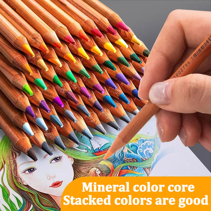 48/72/100/120/180Colors%20Pencils%20Professional%20Oil%20Wood%20Soft%20Watercolor%20Pencil%20For%20School%20Drawing%20Sketch%20Painting%20Art%20Supplies%20-%20Image%203