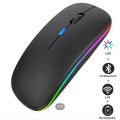 This Ultra Slim Dual Mode Bluetooth mouse is the perfect accessory for your computer setup. With its rechargeable battery, you won't have to worry about constantly replacing batteries. The mouse features both Bluetooth and USB connectivity, making it easy. 
