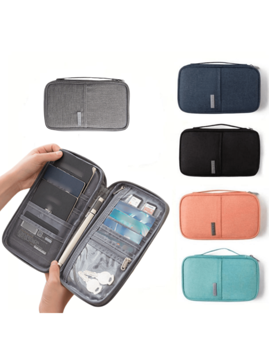 1PC Portable Travel Airplane Bag, Business Trip Passport Bag, Multi