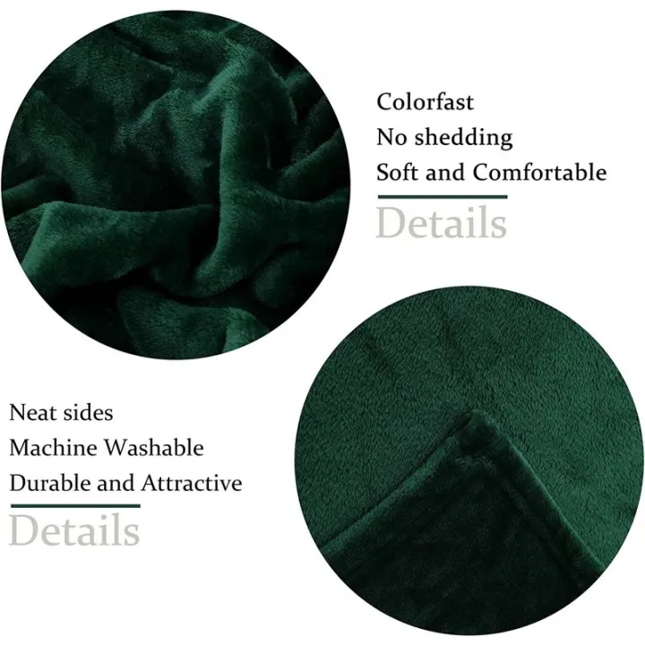 Christmas%20Green%20Large%20Fleece%20Throw%20Blanket%20for%20Couch%20Sofa%20Super%20Soft%20and%20Warm%20Blankets%20Forest%20Green%20Throw%20All%20Season%20Use%20Cozy%20-%20Image%204