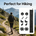 1pcs Folding Trekking Pole 4-Section Portable Telescopic Walking Stick Lightweight for Hiking Camping Climbing Outdoor Travel. 