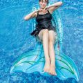 1 Pcs Pool Party Float Raft Floatie Mermaid Tail Pool Floats Mermaid Swim Ring for Pool Water Beach Toys. 