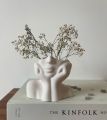 Nordic style girl head shaped vase, flower vase, home decor. 