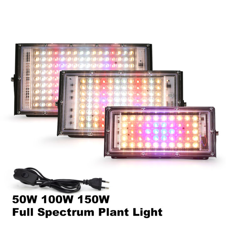 50W 100W 150W Led Grow Light 220V Plant Lamp LED Full Spectrum For ...