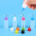 Precision Tip Applicator Bottle 10ml 4 Needle Tip Squeeze Bottles and 10 Tips for Acrylic Painting DIY Quilling Paper Craft. 