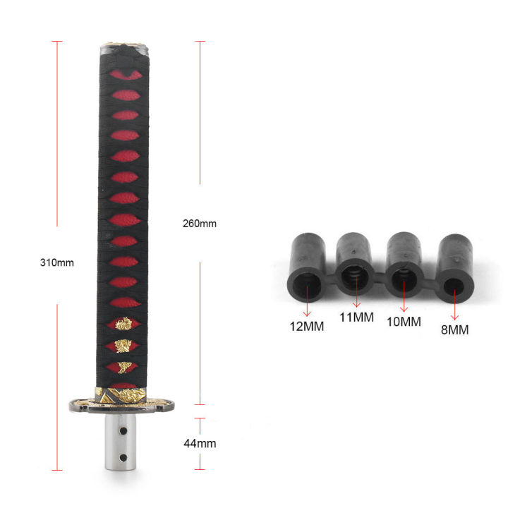 Universal%20150MM/200MM/260MM%20JDM%20Katana%20Samurai%20Sword%20Shift%20Knob%20Shifter%20With%20Adapters%20Gear%20Shift%20knob%20-%20Image%206