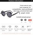 Steampunk Glasses New Fashion Round Sunglasses Europe And The United States Retro Glasses Trend Men and Women Models Sunglasses. 