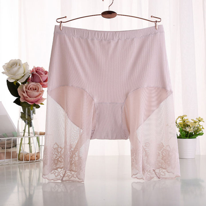 60-115%20KG%20Plus%20Size%20Safety%20Short%20Pants%20Summer%20Women%20Seamless%20Underskirt%20Shorts%20Anti%20Rub%20Thigh%20Boyshorts%20%20Lace%20Women%20Boxers%20-%20Image%204