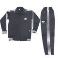 Sports Tracksuit for Boys and Girls, Zip Up Collar, Trinda Material, Orange and Parrot Green, Sizes 24-36. 