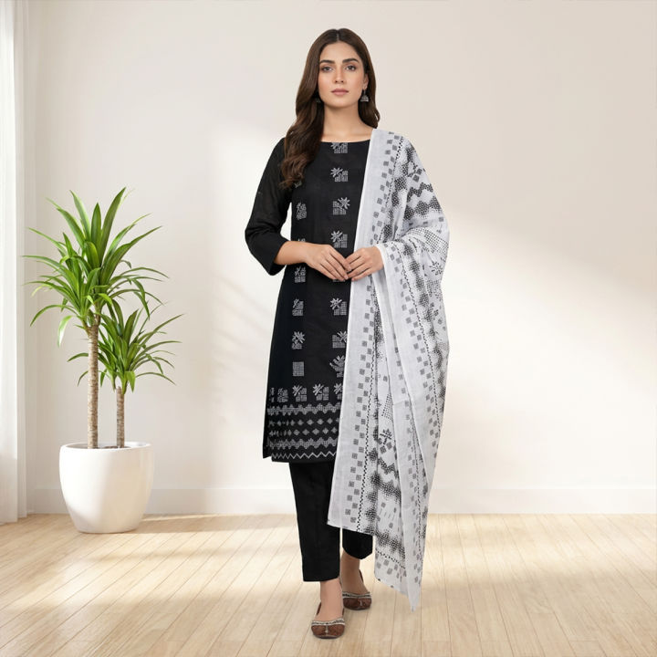 Cotton%20Unstitched%203pc%20Suit%20for%20Women%20All%20Season%20High%20Quality%20Cotton%20Exclusive%20%20Skin%20Print%20Fashionable%20Stylish%20Comfortable%20Available%20in%20Multiple%20Colors%20-%20Image%202