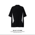 Polo shirt set + Korean-style fashion men's shorts. 