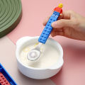 304 Stainless Kids Funny Fork Spoon Set Children Building Block Toys Cartoon Steel Tableware Portable Storage Jigsaw Puzzle Toys. 