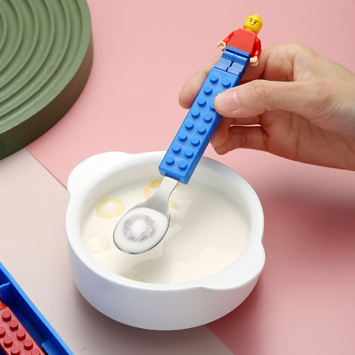 304%20Stainless%20Kids%20Funny%20Fork%20Spoon%20Set%20Children%20Building%20Block%20Toys%20Cartoon%20Steel%20Tableware%20Portable%20Storage%20Jigsaw%20Puzzle%20Toys%20-%20Image%204