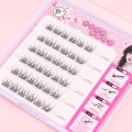 QSTY Self Adhesive Eyelashes Clusters kit Press on Lashes No Glue Need Soft Lash Clusters Kit Reusable Self Adhesive Lashes with. 
