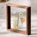 1 pis double sided transparent glass photo frame. 