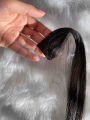 5 single clips long hairs strips - Dark brown single clip hair extension for girls. 
