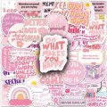 50 Inspirational Quote Stickers Pack, Containing Motivational Positive Affirmations, Self-Adhesive Decorative Stickers, Can Be Used for Scrapbooks, Journals, Laptops, Phone Cases, Are Mental Health  and Back-To-School Supplies. 
