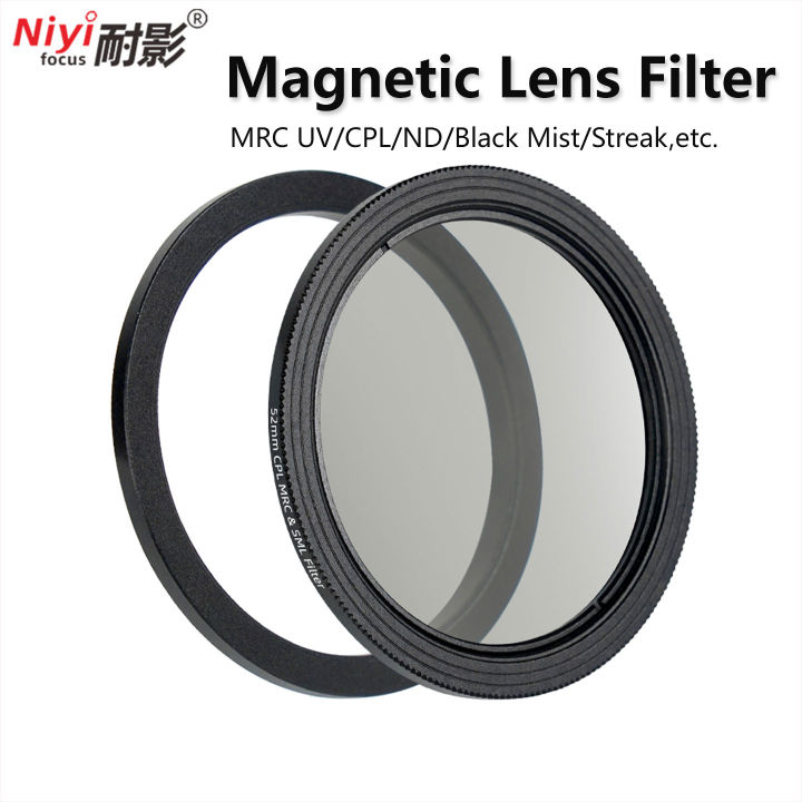 Magnetic Filter Lens Front Filter Quick Release UV ND8 ND64 CPL Starlight Streak Filter 1/4 1/8 Black Mist 52mm 58mm 67mm 77mm