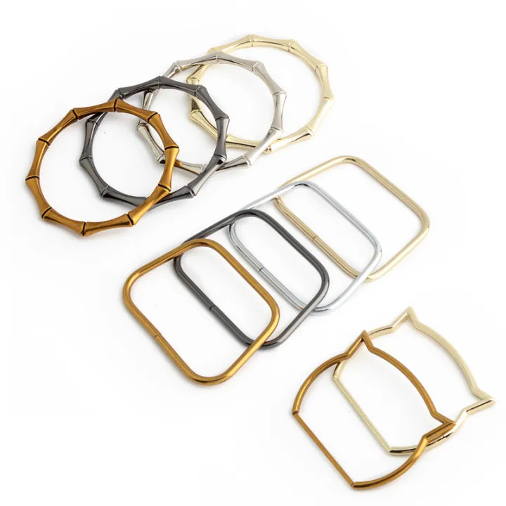 2/4/6/10%20PCS%20Cat%20Bamboo%20Shaped%20Bag%20Metal%20Handle%20Crossbody%20Bag%20O-Shaped%20Replaceable%20Handle%20DIY%20Sewing%20Hardware%20Accessories%20-%20Image%204