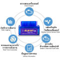 ELM327 car scanner smart car kit OBD OBD2 Bluetooth car scanner for iOS Android Windows. 
