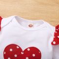 0-18 Months Newborn Baby Girl Cute Polka Dot Summer Outfit Set Short Sleeve Bodysuit+Pants+Headband Toddler Girls Clothing. 