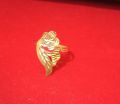 Elegant Gold Plated Finger Ring for Women with Six Months Colour Guarantee.