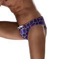 SEOBEAN Men's Triangle Swim Trunks, European and American Fashion, Drawstring, Rhombus Pattern, Hot Spring Swimsuit & Swimwear. 