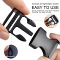 4M Nylon Webbing Strap Band with Flat Side Release Buckles Tri-Glide Slides for DIY Luggage Strap and Backpack Buckles and Strap. 
