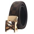 LV Genuine Leather Automatic buckle belt. 