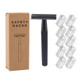 High Quality Men's /Women'sShaving Tool Double Edge Safety Razor With 10PCS Stainless Steel Blade.