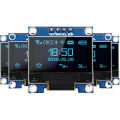 0.96 Inch OLED Display Module, 128x64 Pixel I2C SSD1306 Luminous OLED Screen Board Compatible with Arduino Raspberry Pi ESP32. 