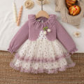 Autumn New Christmas Party Baby Girl Dress, Cute Polka Dot Children'S Clothing Suitable For Babies Aged 6 Months To 3 Years Old.