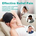 Migraine Relief Hat headache hat Gel Hot Cold Therapy lce Cap For Relieve Pain lce Hat Eye Mask Stress Pressure Pain Relief. 