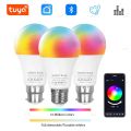 Tuya Bluetooth LED Bulb Dimmable 15W 18W E27 B22 220V RGBCW Color Change Lamps Smart Life APP Group Control Music Rhythm Timing. 