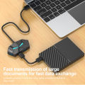 7-in-1 USB Docking Stations USB 3.0 HUB USB Splitter Adapter OTG 5Gbps High Speed Transmission TYPE C Power Supply For PC Laptop. 