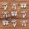 20Pcs 3 Style Metal Alloy Cute Hollow Bow Charms Holiday s Pendants For Jewelry Making DIY Handmade Craft.