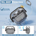 New SIlicone Case for Samsung Galaxy Buds 3/3 Pro Protective Case with Safety Lock Phone Holder for Galaxy Buds 3 Case with Hook. 