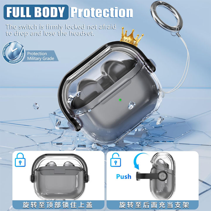 New%20SIlicone%20Case%20for%20Samsung%20Galaxy%20Buds%203/3%20Pro%20Protective%20Case%20with%20Safety%20Lock%20Phone%20Holder%20for%20Galaxy%20Buds%203%20Case%20with%20Hook%20-%20Image%203
