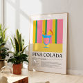 Modern Minimalist Retro Pina Colada Cocktail Gifts For Wall Art Prints Canvas Painting Poster Picture For Living Room Home Decor. 
